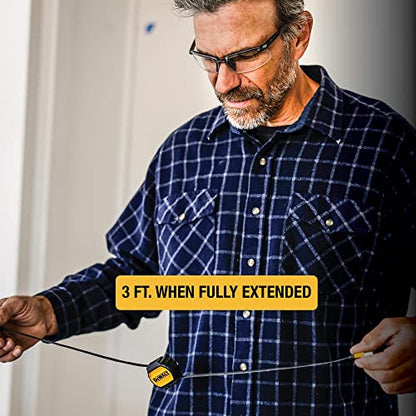 DEWALT Heavy Duty 3 in 1 Retractable Multi Charging Cord, 3ft Fast Charging