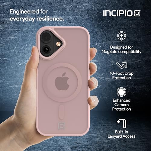 Incipio - Fog iPhone 17, Magsafe Compatible Phone Case, 10ft Drop Tested, Ultra Durable & Shock Absorbing, Scratch Resistant & Slim Profile (Pink) - color: Pink, size: iPhone 17