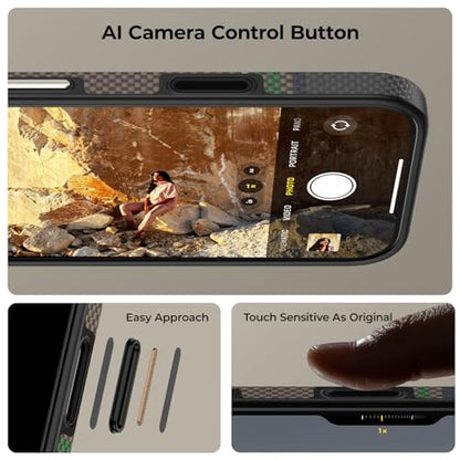 BENKS Prestige ArmorPro Case for iPhone 17 Pro Max with Camera Control Button, [Compatible with Magsafe] Full-Body Protective Case Made with Dupont Kevlar 1000D Aramid Fiber - color: Prestige ArmorPro