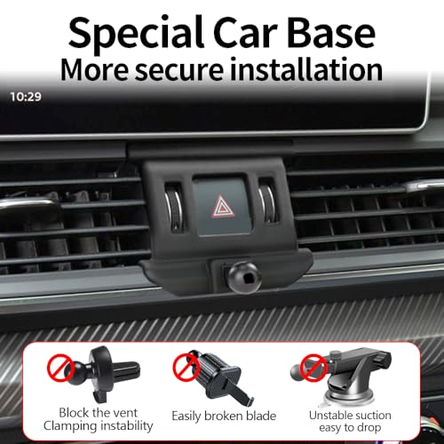 Car Magnetic Phone Mount for Audi Q5 SQ5 2018 2019 2020 2021 2022 2023 2024 Auto Interior Accessories Best Cellphone Holder Fast 15W Wireless Charger Cell Phones Charging Screen Stand Accessory