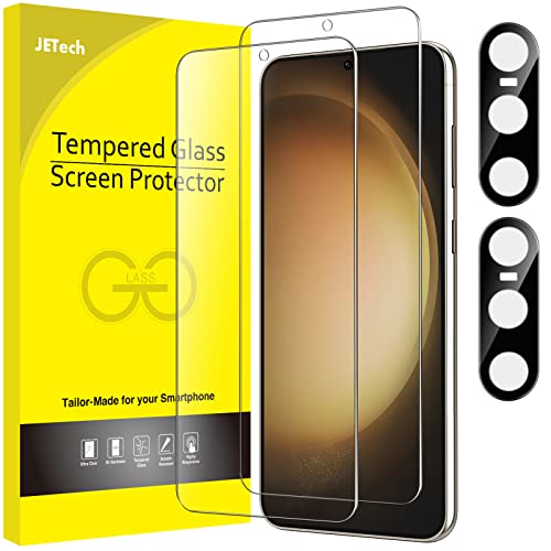 JETech Screen Protector for Galaxy S23, with Camera Lens Protector, 2+2Pack - size: Galaxy S23