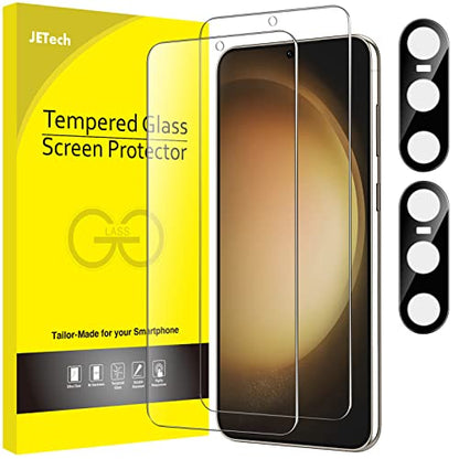 JETech Screen Protector for Galaxy S23, with Camera Lens Protector, 2+2Pack - size: Galaxy S23