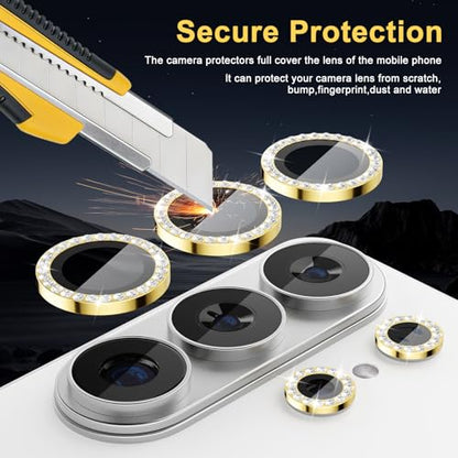 Camera Lens Protector for Samsung Galaxy S26 Ultra, Diamond Gold - color: Diamond Gold