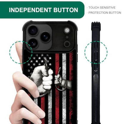case for iPhone 17 Pro Max,Compatible with Magsafe,All-Round Protection Shockproof Anti-Scratches TPU Case Cover-Fishing American Flag - color: Fishing American flag, size: IPhone 17 Pro Max