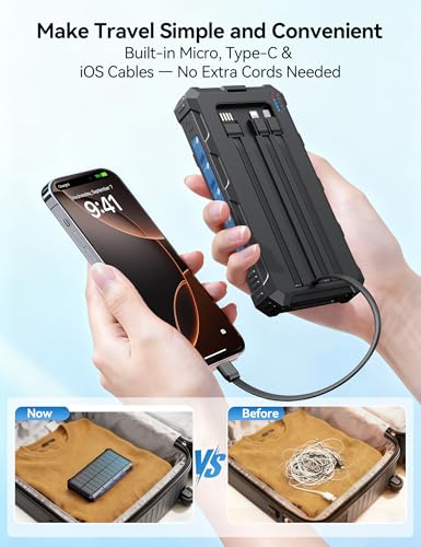 Solar Charger Portable Power Bank 20000mah External Battery Pack for iphone - color: Nary