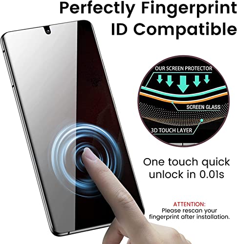 2 Pack for Samsung Galaxy S26 Ultra Privacy Screen Protector [Like Original Fingerprint Unlock], Anti-Spy Private S26 Ultra Film [Not Glass], Case Friendly, Scratch-Resistant, Sensitive Touch - size: Samsung Galaxy S26 Ultra