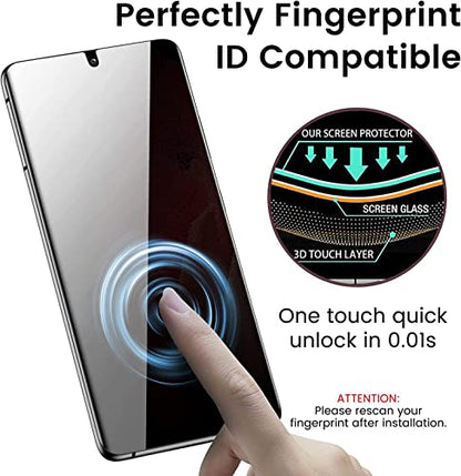 2 Pack for Samsung Galaxy S26 Privacy Screen Protector [Like Original Fingerprint Unlock], Anti-Spy Private Galaxy S26 Film [Not Glass], Case Friendly, Scratch-Resistant, Sensitive Touch - size: Samsung Galaxy S26