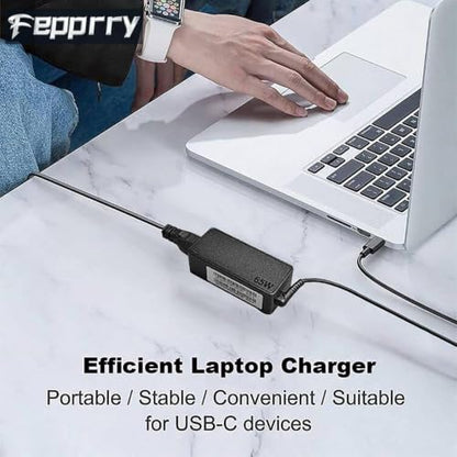 65W USB C Laptop Charger Compatible with Lenovo Thinkpad/Yoga/Chromebook, ADLX65YDC2A Replacement for Lenovo Laptop Charger