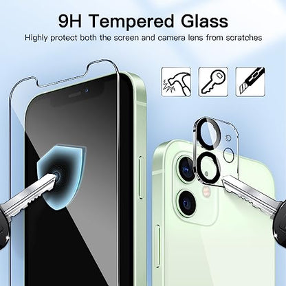 JETech Screen Protector for iPhone 12 mini, 2+2 Pack - size: iPhone 12 mini