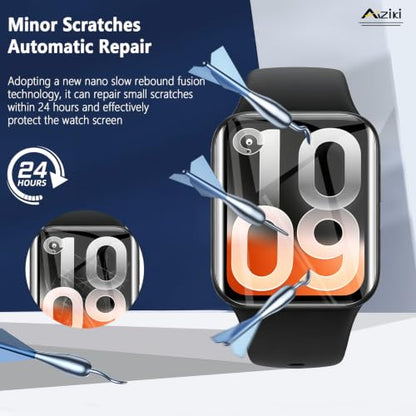 Aiziki（6 Pack Compatible for Xiaomi Smart Band 10 Pro Screen Protector, Flexible TPU Film [Not Glass], Full Coverag, HD Clear, Easy Install, Bubble Free for Xiaomi Smart Band 10 Pro Screen Protector - size: RM6-Xiaomi Smart Band 10 Pro-US