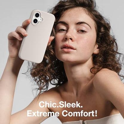 GONEZ Magnetic for iPhone 17 Case, Silicone Cover Stone - color: A-Stone, size: Iphone 17