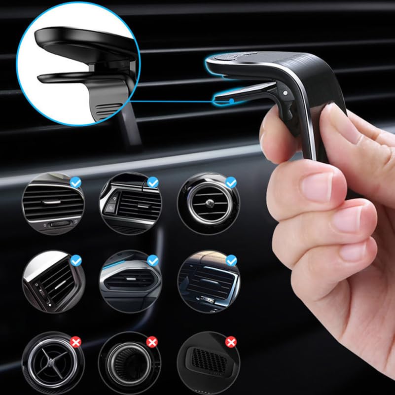 Magnetic Car Phone Mount Holder for Cell Phones Air Vent Phone Bracket Navigation for Smartphones Easy Installation Calling