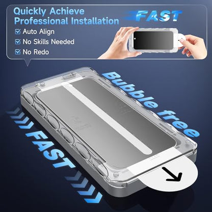 3 Pack Privacy Screen Protector Compatible for iPhone 16 Pro Max - size: 16 Pro Max