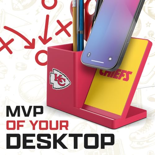 SOAR NFL Unisex Wireless Charging Stand and Desktop Organizer