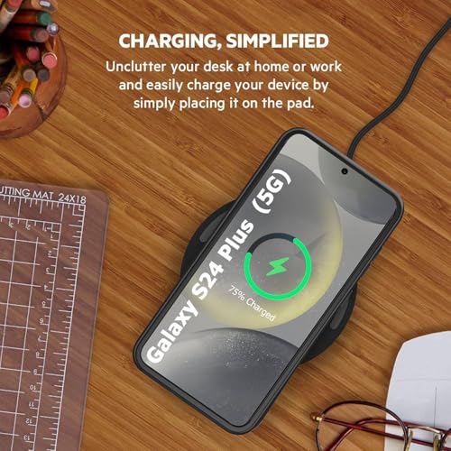 Battery Case for Galaxy S24 Plus, 12000mAh Portable Wireless Charging Case Supporting CarPlay, Compatible with Galaxy S24 Plus (6.7 inch) Rechargeable Extended Battery Charger (Black) - size: Galaxy S24 Plus