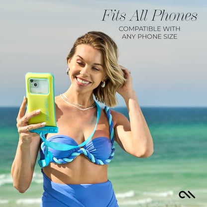 Case-Mate 2 Pack IP68 Waterproof Phone Pouch - Citrus Splash | Touchscreen Floating Waterproof Phone Case with Crossbody Lanyard - Fits All Phones - Beach Cruise Ship Travel Essentials - color: Citrus Splash - 2 Pack