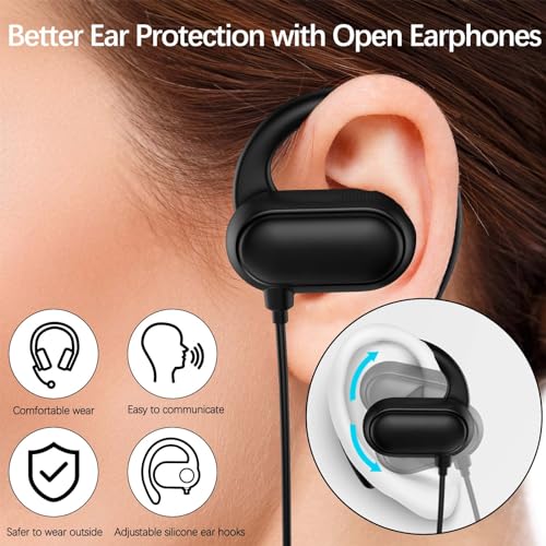 COOYA USB C Open Ear Headphones Wired Earbuds for iPhone 18 Pro Max 17 16