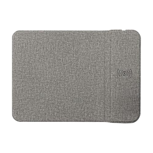 Wireless Charging Mice Pad Non-Slip Office Mice Pad with Wireless Charging - color: Gray