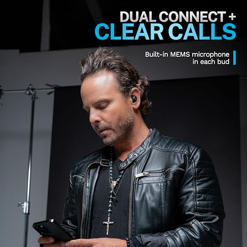 JLab Go Pop ANC True Wireless Earbuds with Dual Connect, Black - color: Black