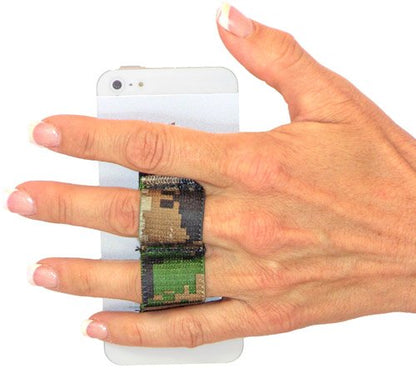LAZY-HANDS 2-Loop Phone Grip - FITS Most - Camouflage - color: Camouflage - Fits Most