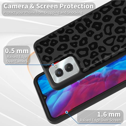 for Motorola Moto G Power 5G 2024 6.7" Wallet Case with Credit Card Holder, Shockproof Protective Kickstand Credit Card Slot Holder Flip Soft PU Leather Cover, Leopard Cow Print - color: Leopard Cow Print