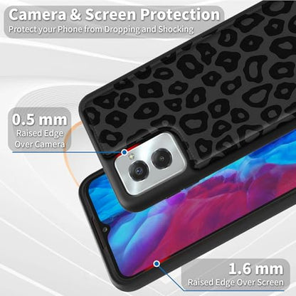 for Motorola Moto G Power 5G 2024 6.7" Wallet Case with Credit Card Holder, Shockproof Protective Kickstand Credit Card Slot Holder Flip Soft PU Leather Cover, Leopard Cow Print - color: Leopard Cow Print