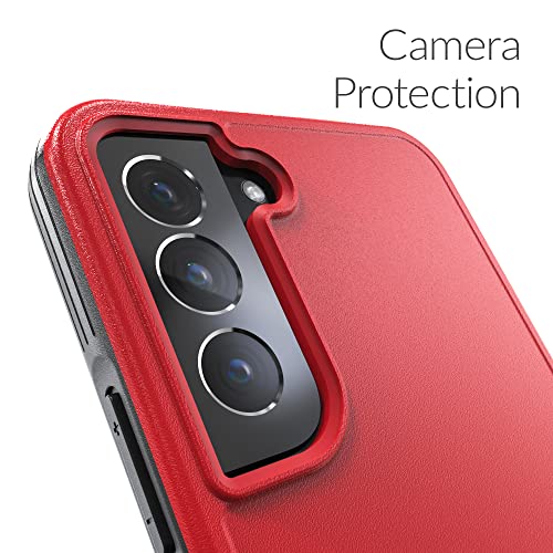 Crave Slim Guard for Galaxy S22+ Case, Shockproof Case for Samsung Galaxy S22+, S22 Plus (6.6 inch) - Red - color: Red