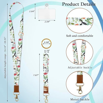 Phone Lanyard Wrist Strap Crossbody Adjustable, Cell Phone Lanyard for Around The Neck Shoulder Wristlet Strap - color: Humming Bird
