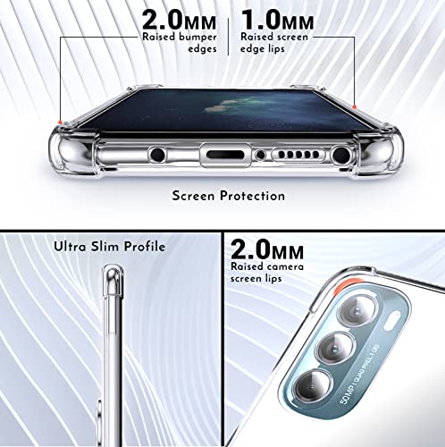 Shields Up for Moto G Stylus 5G 2022 Case with Card Holder, Clear | Minimalist Wallet Case, 3 Card Slots, 360° Rotation Ring Stand/Kickstand, Drop Protection Protective Cover - size: Moto G Stylus 5G 2022