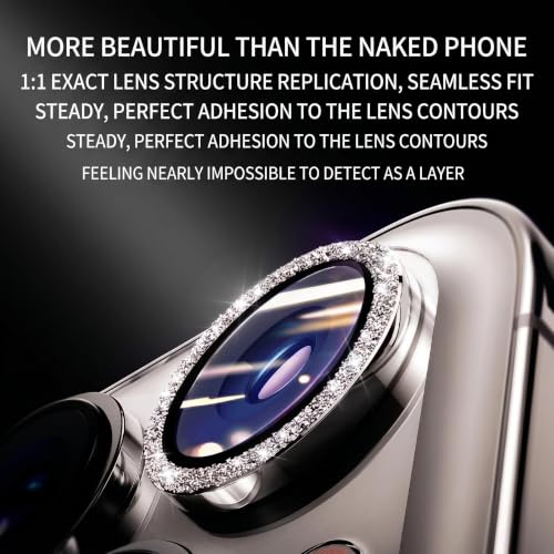 for iPhone 17 Pro/Max Camera Lens Protector Bling(Silver,iPhone 17) - color: Silver