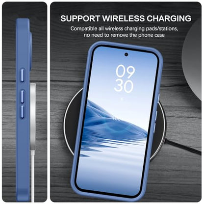 BENTOBEN for Google Pixel 9 Case [Compatible with Magsafe] Translucent Matte Magnetic Pixel 9 Case Slim Thin Shockproof Women Men Girls Boys Protective Phone Cases for Google Pixel 9 6.3" 2024, Blue - color: Blue