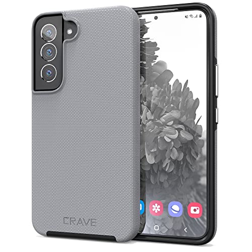 Crave for Samsung Galaxy S22 Case, Shockproof Protection Dual Layer Case for Samsung Galaxy S22 5G (6.1 inch) - Slate - color: Slate, size: Galaxy S22