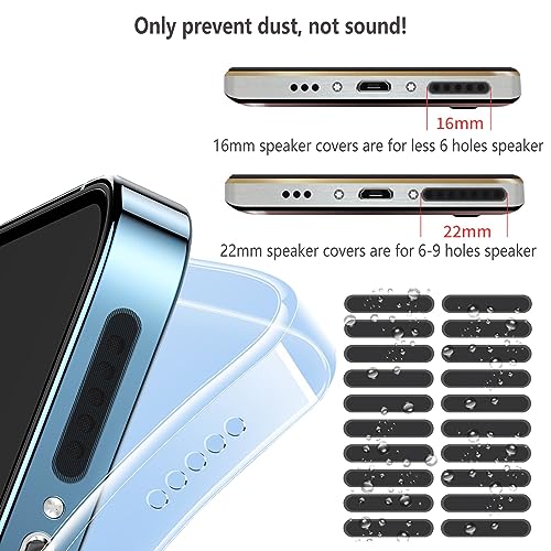 Anti-Lost Anti Dust Plug for 14 13 12 11 Pro Max/X/XS/XR, 7, 8 Plus, Silicone Phone Charging Port Dust Cover, with Speaker Mesh and Mounting Accessories, 8-Pack