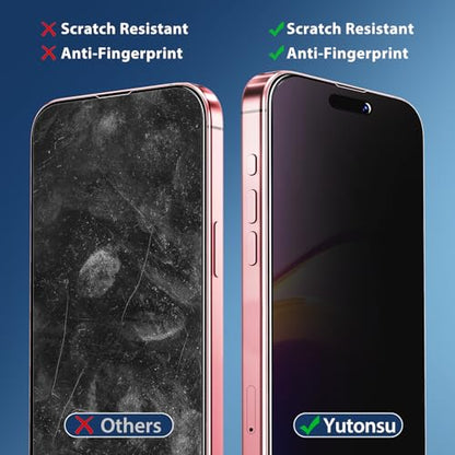 2+2 Pack Privacy Screen Protector for iPhone 15 6.1-Inch