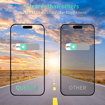 [3 Pack] for iPhone 14 Pro Max Green Privacy Screen Protector - size: iPhone 14 Pro Max