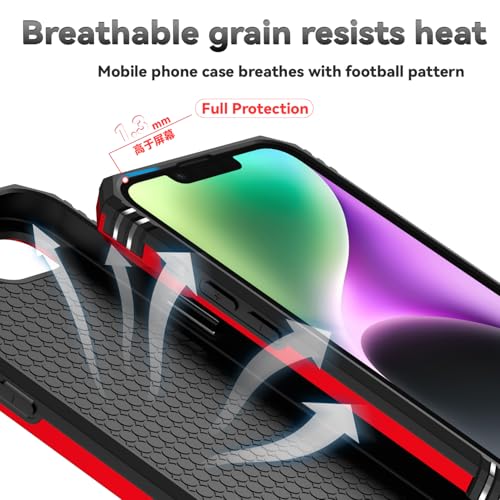 for iPhone 17E / iPhone 16E Case, with Camera Lens Cover HD Screen Protector, Dual Layer Military-Grade Drop Tested Magnetic Ring Holder Kickstand Protective Phone Case for iPhone 16E / 17E (Red) - color: Red with camera cover Military-Grade 2nd gen