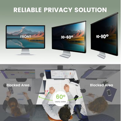 [5 Pack] 24 Inch Computer Privacy Screen Filter for Monitor 16:9