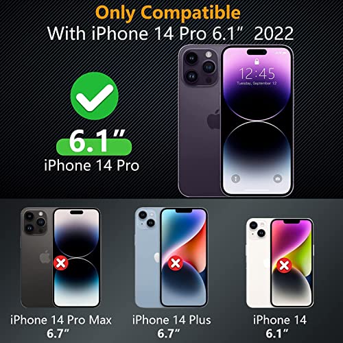 Fotbor for [3+3 Pack] iPhone 14 Pro Screen Protector with Camera Lens Protector, 9H Shatterproof Tempered Glass Film with Easy Installation Frame, HD Clear Sensitive Full Coverage 6.1 Inch - size: iPhone 14 Pro-6.1 inch