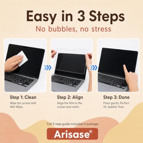 3 Pack Anti Glare Matte Screen Protector for MacBook Air 13 Inch