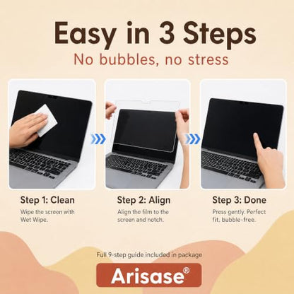 3 Pack Anti Glare Matte Screen Protector for MacBook Air 13 Inch