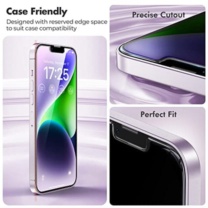 UNBREAKcable 3-Pack Screen Protector for iPhone 14 Tempered Glass - size: iPhone 14