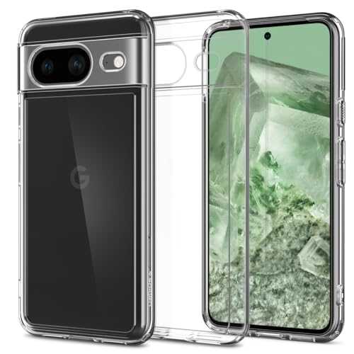 Spigen Ultra Hybrid for Pixel 8 Case, Crystal Clear - color: Clear, size: Pixel 8