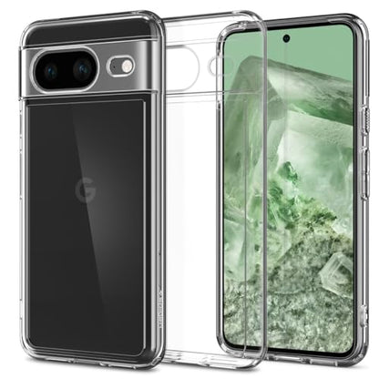Spigen Ultra Hybrid for Pixel 8 Case, Crystal Clear - color: Clear, size: Pixel 8