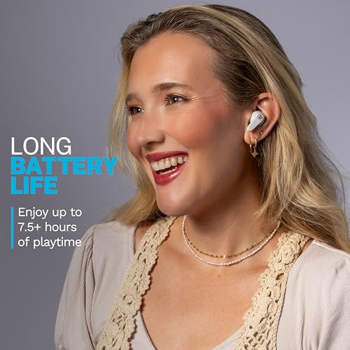 JLab, Go Pods ANC, True Wireless Earbuds, Active Noise Cancelling, Bluetooth, Cloud White - color: Cloud White