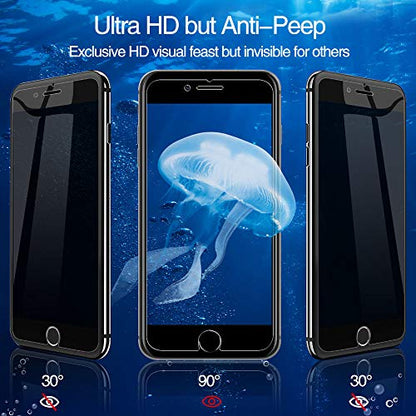 3-Pack Privacy Screen Protector for iPhone SE 2020 - size: SE 2020