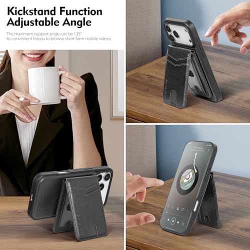 SkyEagle for iPhone 17 Pro Max Wallet Case with Card Holder,Black - color: Black, size: iPhone 17 Pro Max - 6.9"