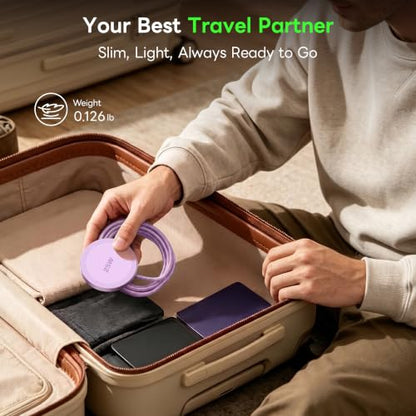 MagSafe 25W Magnetic Wireless Charger Fast Charging Pad for iPhone - color: Light Violet