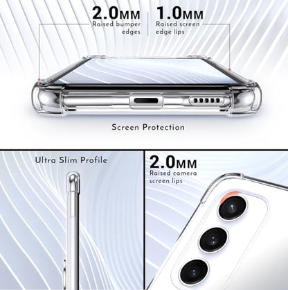 Shields Up for Samsung Galaxy S23 FE Case with Card Holder Stand, Clear - color: Clear, size: Galaxy S23 FE