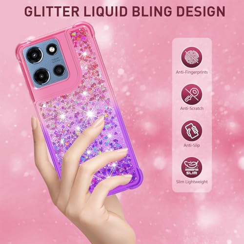 for Moto G 2025/2026 Case, Moto G Play 2026 Phone Case, Pink Purple - color: Pink Purple