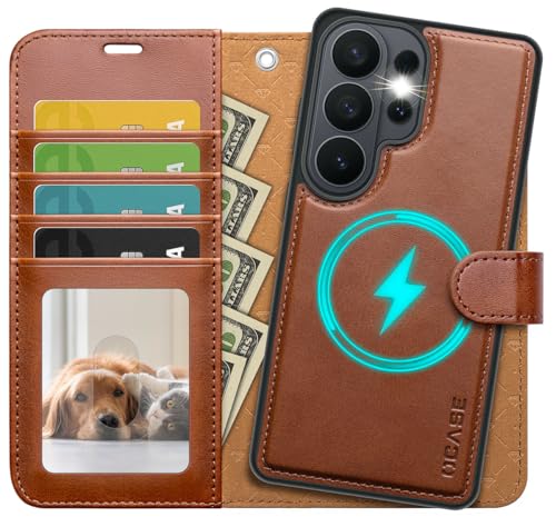 OCASE for Samsung Galaxy S26 Ultra Detachable Wallet Case with Card Holder, [2 in 1] PU Leather Flip Folio Case with RFID Blocking Stand Wrist Strap Shockproof Phone Cover 2026, Brown - color: Brown, size: Samsung Galaxy S26 Ultra
